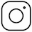 White outline of Instagram logo